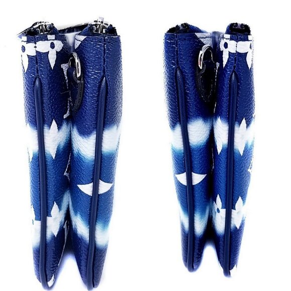 Authentic Louis Vuitton Monogram Escale Double Zipper Pochette Cross Body Bag - Picture 5 of 13